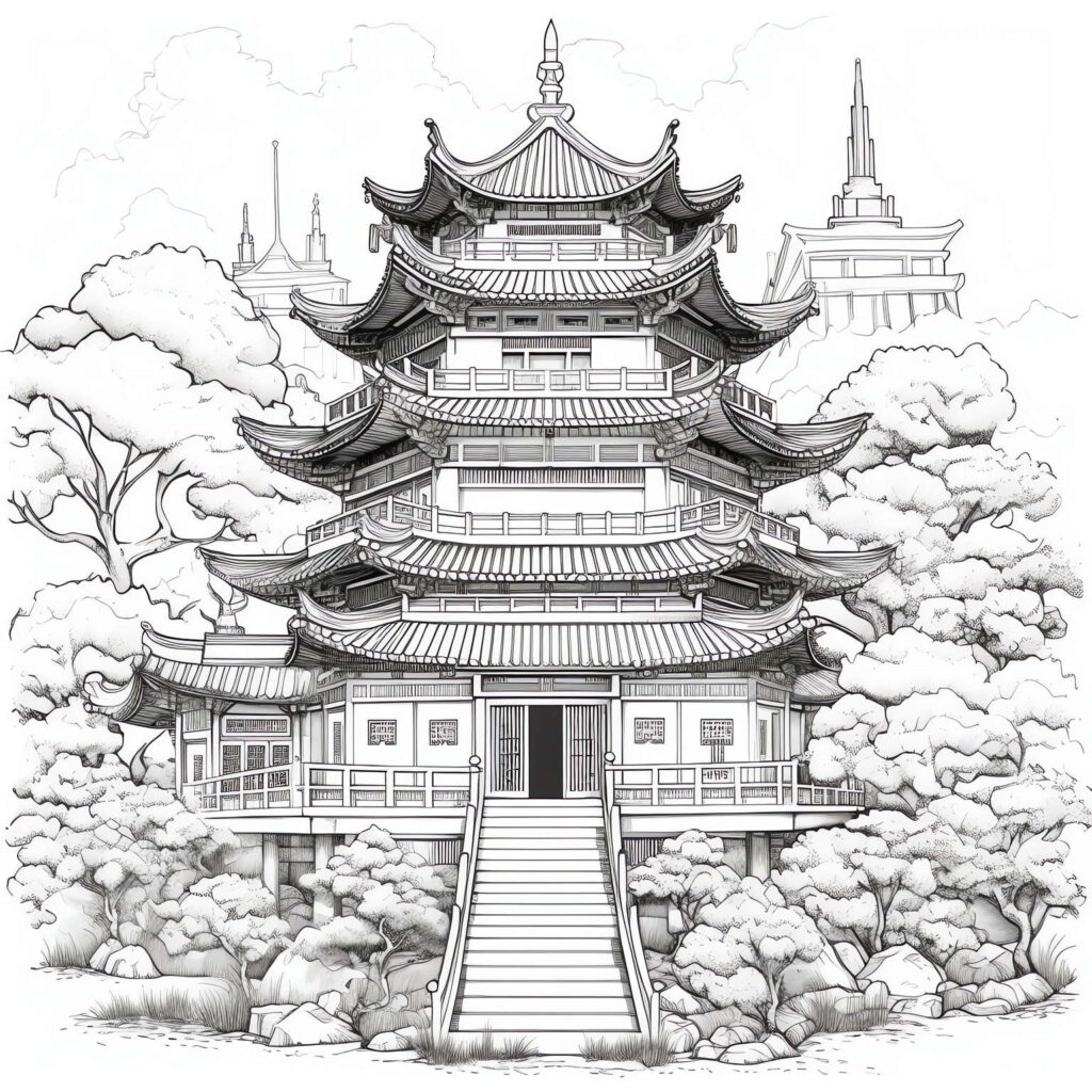 图片[39]-全球设计案例智能库_OJBKAI.COM中式古建筑草图Midjourney灵感图库-名师联智库－全球设计案例智能库名师联素材平台-全球设计案例智能库_OJBKAI.COM设计智库