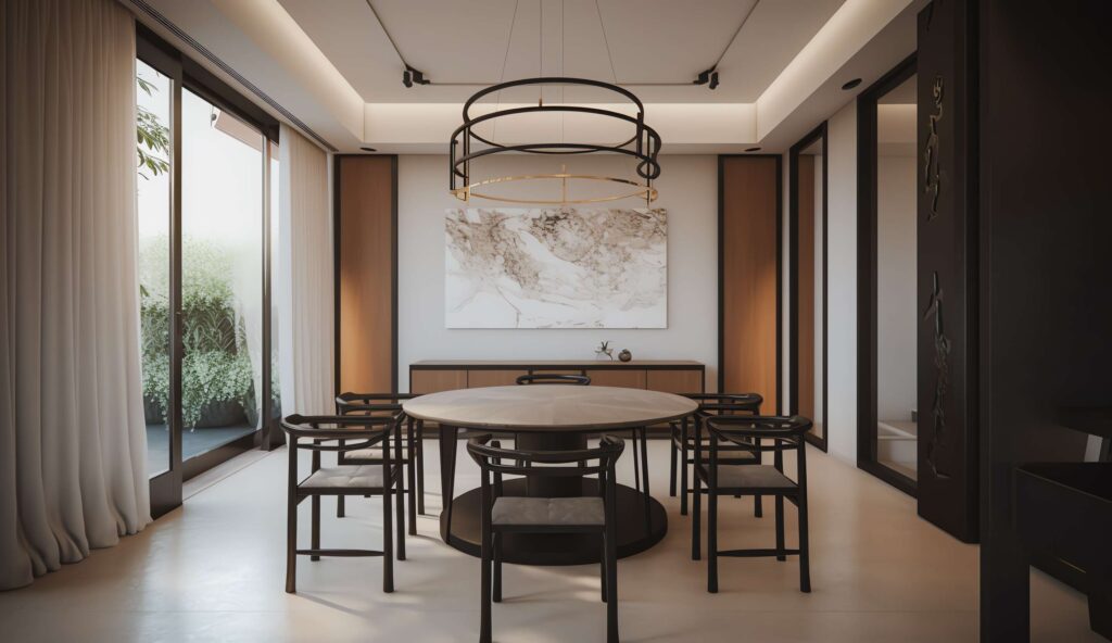 图片[16]-全球设计案例智能库_OJBKAI.COM家装新中式餐厅Midjourney灵感图库-_设计智库－全球设计案例智能库_OJBKAI.COM-全球设计案例智能库_OJBKAI.COM设计智库