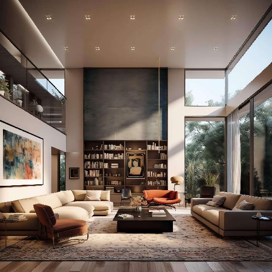 图片[2]-全球设计案例智能库_OJBKAI.COM别墅原木风客厅Midjourney灵感图库-_设计智库－全球设计案例智能库_OJBKAI.COM-全球设计案例智能库_OJBKAI.COM设计智库