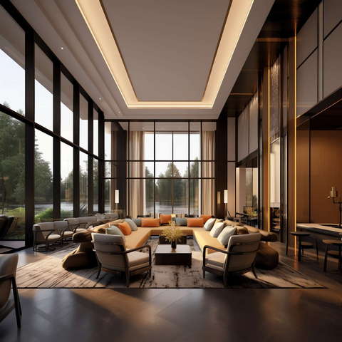 图片[3]-全球设计案例智能库_OJBKAI.COM现代前卫挑高客厅Midjourney灵感图库-_设计智库－全球设计案例智能库_OJBKAI.COM-全球设计案例智能库_OJBKAI.COM设计智库