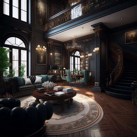 图片[2]-全球设计案例智能库_OJBKAI.COM欧式书房客厅设计Midjourney灵感图库-_设计智库－全球设计案例智能库_OJBKAI.COM-全球设计案例智能库_OJBKAI.COM设计智库