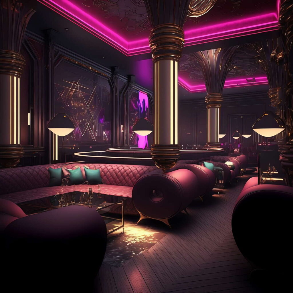 图片[17]-全球设计案例智能库_OJBKAI.COM赛博朋克风霓虹灯设计夜总会Midjourney灵感图库-_设计智库－全球设计案例智能库_OJBKAI.COM-全球设计案例智能库_OJBKAI.COM设计智库