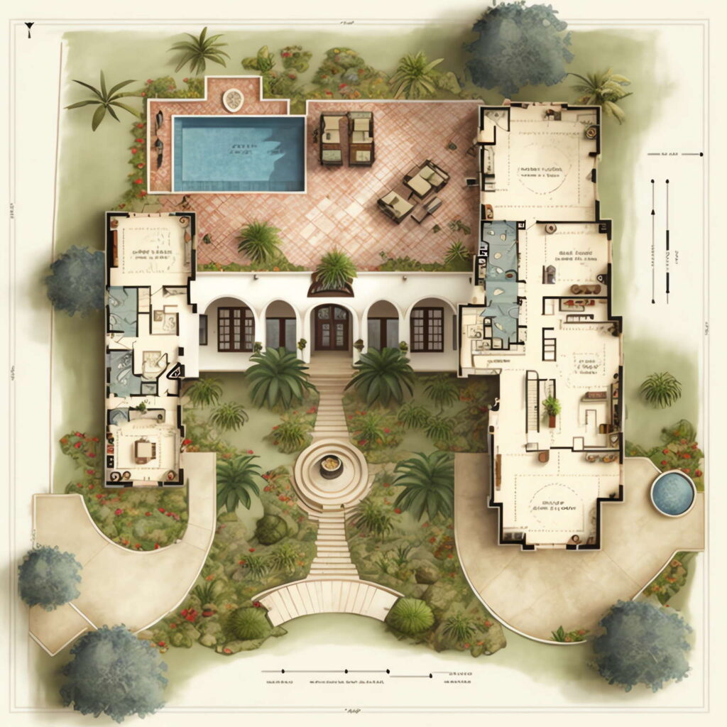 图片[17]-全球设计案例智能库_OJBKAI.COM别墅平面布局图Midjourney灵感图库-名师联智库－全球设计案例智能库名师联素材平台-全球设计案例智能库_OJBKAI.COM设计智库