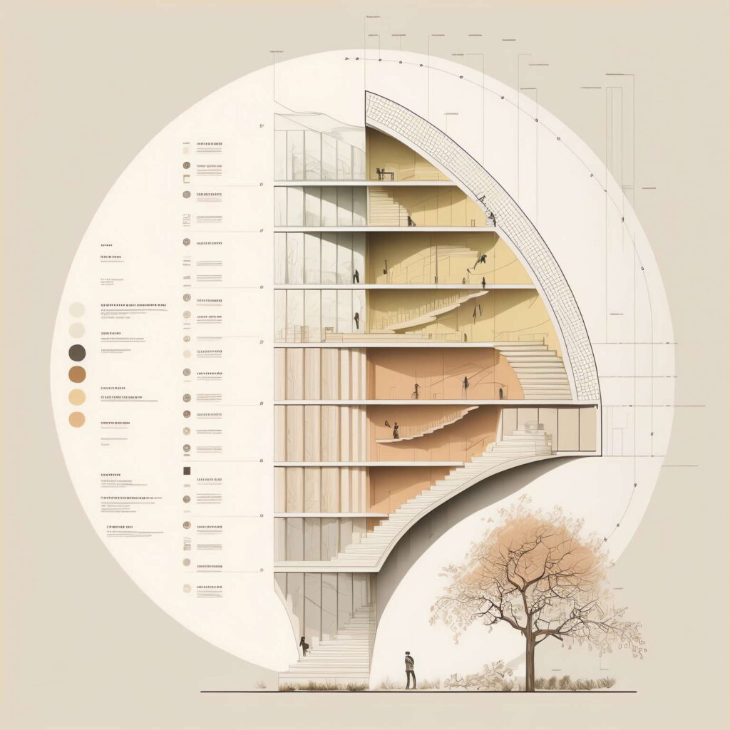 图片[18]-全球设计案例智能库_OJBKAI.COM建筑剖面图Midjourney灵感图库-名师联智库－全球设计案例智能库名师联素材平台-全球设计案例智能库_OJBKAI.COM设计智库
