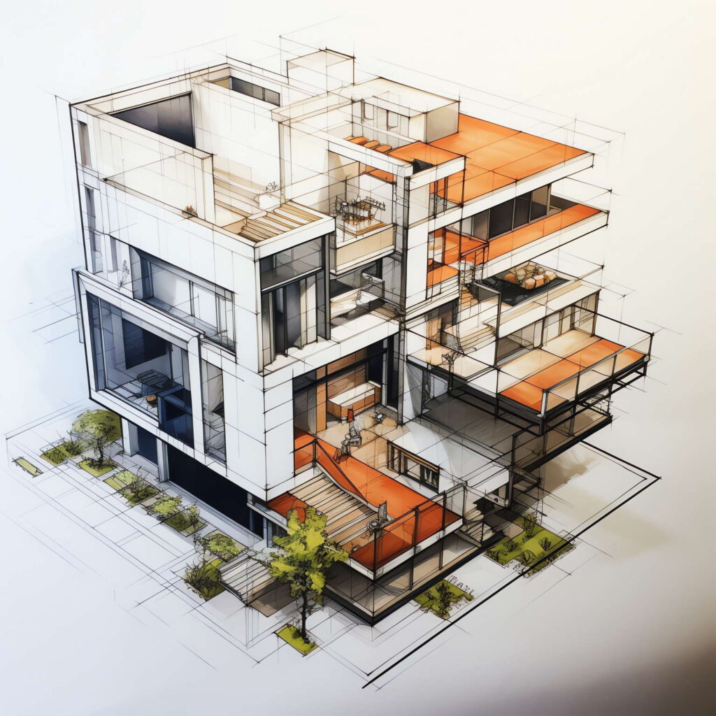 图片[16]-全球设计案例智能库_OJBKAI.COM建筑手绘图Midjourney灵感图库-名师联智库－全球设计案例智能库名师联素材平台-全球设计案例智能库_OJBKAI.COM设计智库