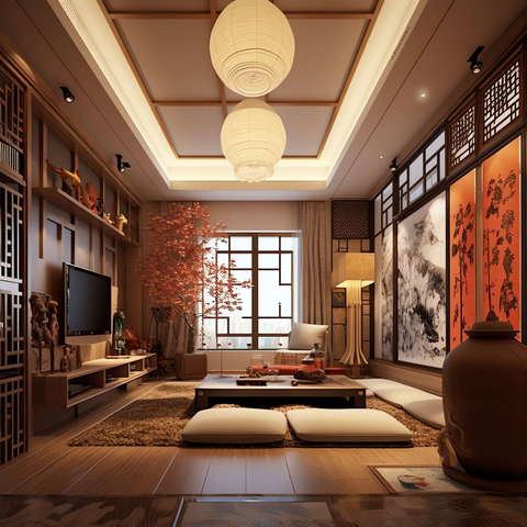 图片[40]-全球设计案例智能库_OJBKAI.COM住宅中式客厅Midjourney灵感图库-_设计智库－全球设计案例智能库_OJBKAI.COM-全球设计案例智能库_OJBKAI.COM设计智库