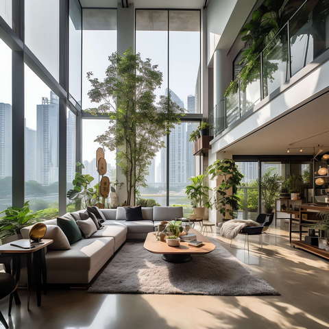 图片[32]-全球设计案例智能库_OJBKAI.COM现代挑高客厅_Midjourney灵感图库673p-全球设计案例智能库_OJBKAI.COM设计智库