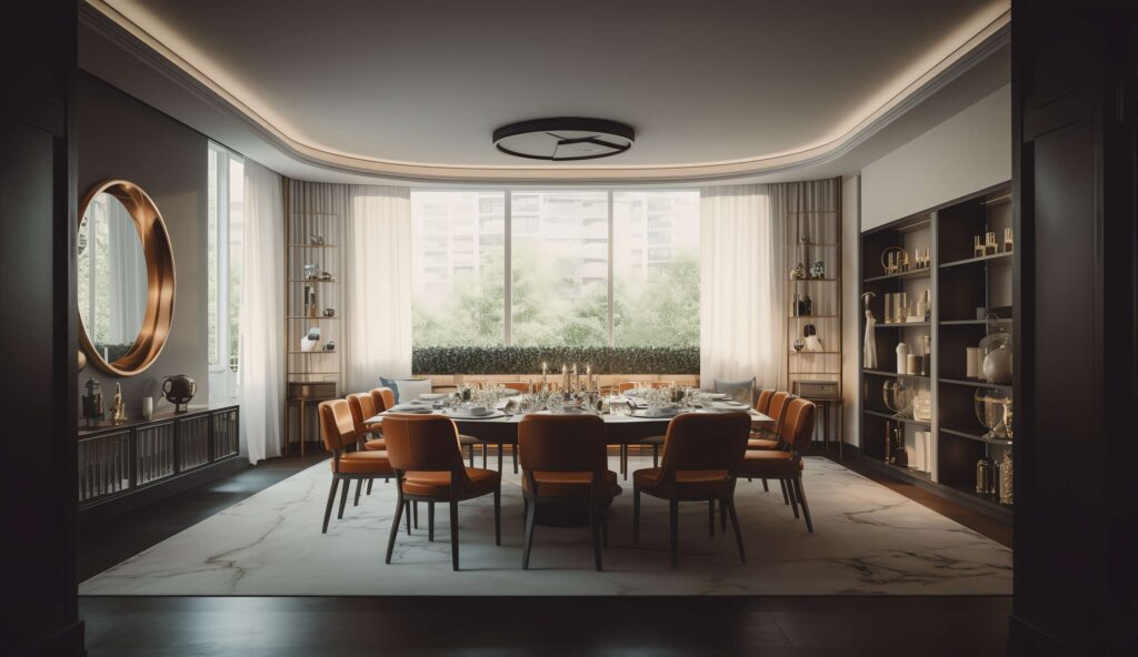 图片[5]-全球设计案例智能库_OJBKAI.COM家装新中式餐厅Midjourney灵感图库-_设计智库－全球设计案例智能库_OJBKAI.COM-全球设计案例智能库_OJBKAI.COM设计智库