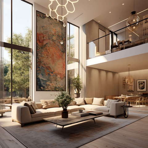 图片[13]-全球设计案例智能库_OJBKAI.COM现代挑高客厅Midjourney灵感图库-_设计智库－全球设计案例智能库_OJBKAI.COM-全球设计案例智能库_OJBKAI.COM设计智库