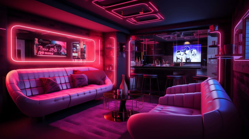 图片[5]-全球设计案例智能库_OJBKAI.COM赛博朋克风霓虹灯设计KTV酒吧_Midjourney灵感图库-_设计智库－全球设计案例智能库_OJBKAI.COM-全球设计案例智能库_OJBKAI.COM设计智库