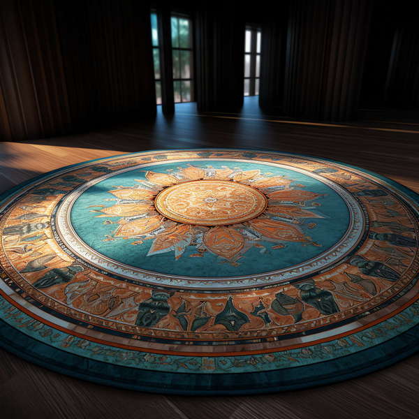 图片[5]-全球设计案例智能库_OJBKAI.COM复古圆形地毯Midjourney灵感图库-_设计智库－全球设计案例智能库_OJBKAI.COM-全球设计案例智能库_OJBKAI.COM设计智库