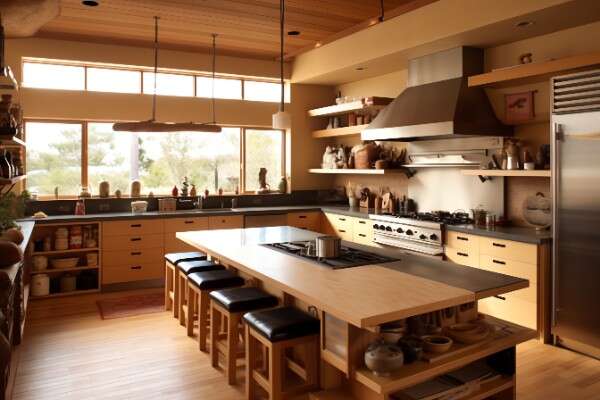 图片[49]-全球设计案例智能库_OJBKAI.COM原木开放厨房中岛吧台_Midjourney灵感图库220P-全球设计案例智能库_OJBKAI.COM设计智库