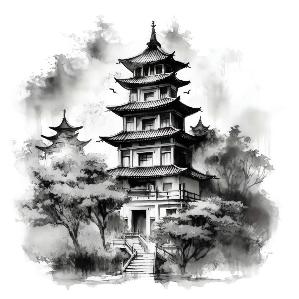 图片[16]-全球设计案例智能库_OJBKAI.COM中国古建草图Midjourney灵感图库-名师联智库－全球设计案例智能库名师联素材平台-全球设计案例智能库_OJBKAI.COM设计智库