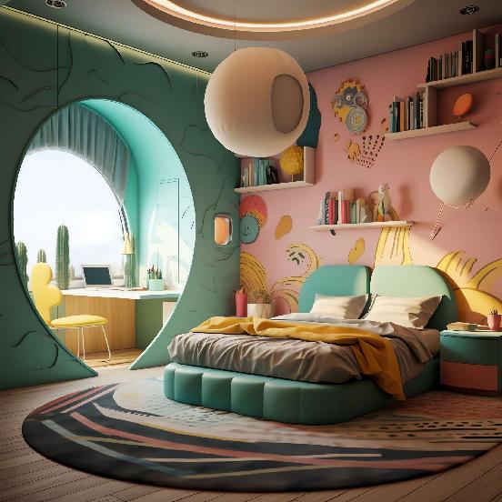 图片[13]-全球设计案例智能库_OJBKAI.COM童趣色彩儿童房Midjourney灵感图库-_设计智库－全球设计案例智能库_OJBKAI.COM-全球设计案例智能库_OJBKAI.COM设计智库