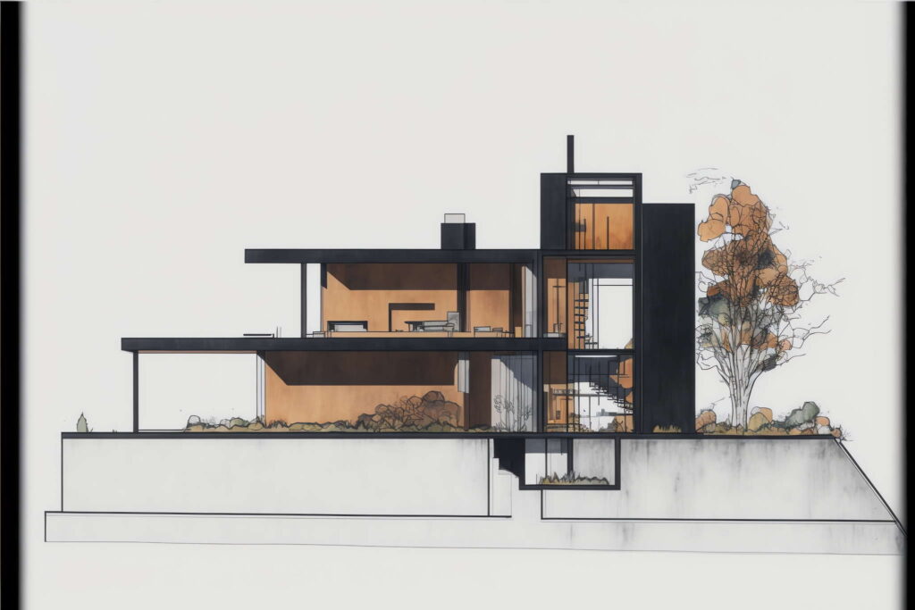 图片[19]-全球设计案例智能库_OJBKAI.COM建筑剖面图Midjourney灵感图库-名师联智库－全球设计案例智能库名师联素材平台-全球设计案例智能库_OJBKAI.COM设计智库