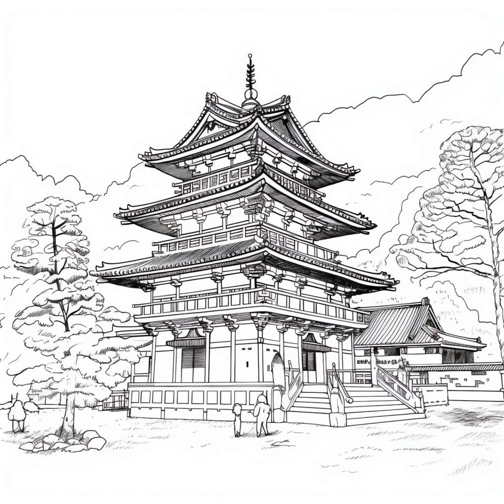 图片[24]-全球设计案例智能库_OJBKAI.COM中式古建筑草图Midjourney灵感图库-名师联智库－全球设计案例智能库名师联素材平台-全球设计案例智能库_OJBKAI.COM设计智库