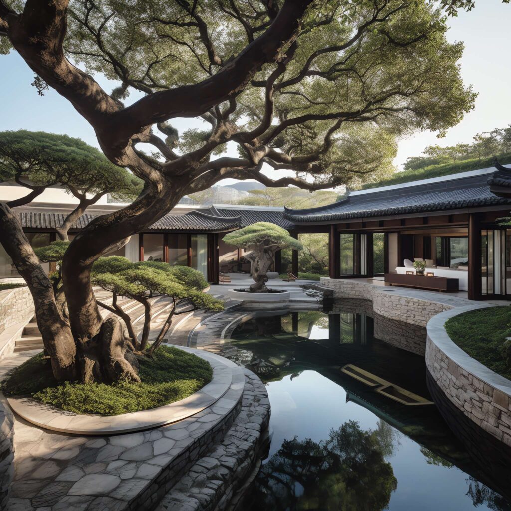 图片[24]-全球设计案例智能库_OJBKAI.COM中式别墅庭院Midjourney灵感图库-_设计智库－全球设计案例智能库_OJBKAI.COM-全球设计案例智能库_OJBKAI.COM设计智库