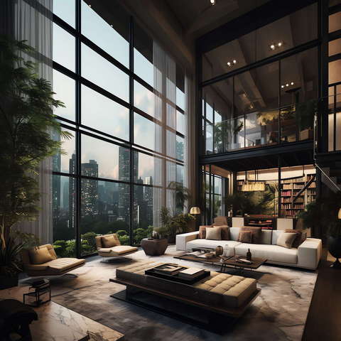 图片[31]-全球设计案例智能库_OJBKAI.COM现代挑高客厅_Midjourney灵感图库673p-全球设计案例智能库_OJBKAI.COM设计智库