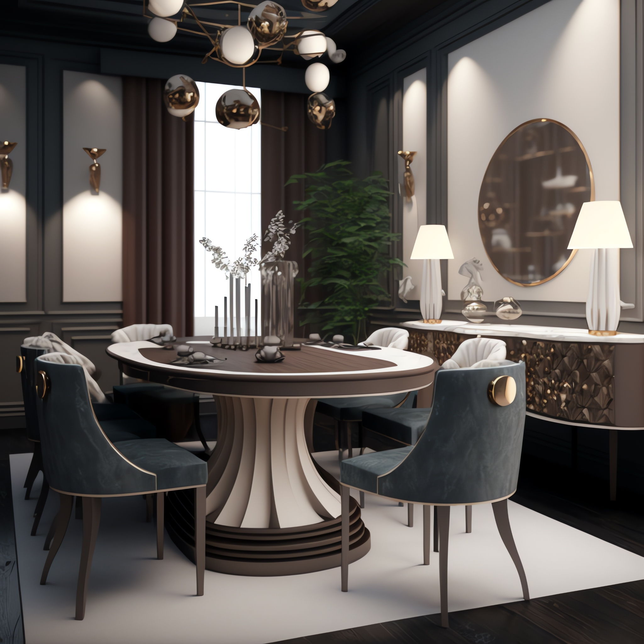 图片[18]-全球设计案例智能库_OJBKAI.COM轻奢简欧客餐厅_Midjourney灵感图库-全球设计案例智能库_OJBKAI.COM设计智库