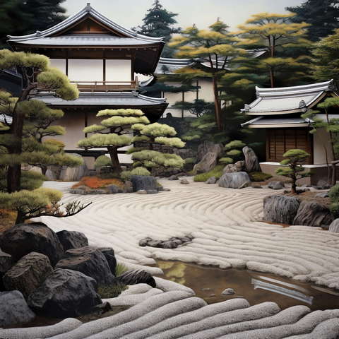 图片[3]-全球设计案例智能库_OJBKAI.COM别墅庭院日式枯山水Midjourney灵感图库-_设计智库－全球设计案例智能库_OJBKAI.COM-全球设计案例智能库_OJBKAI.COM设计智库