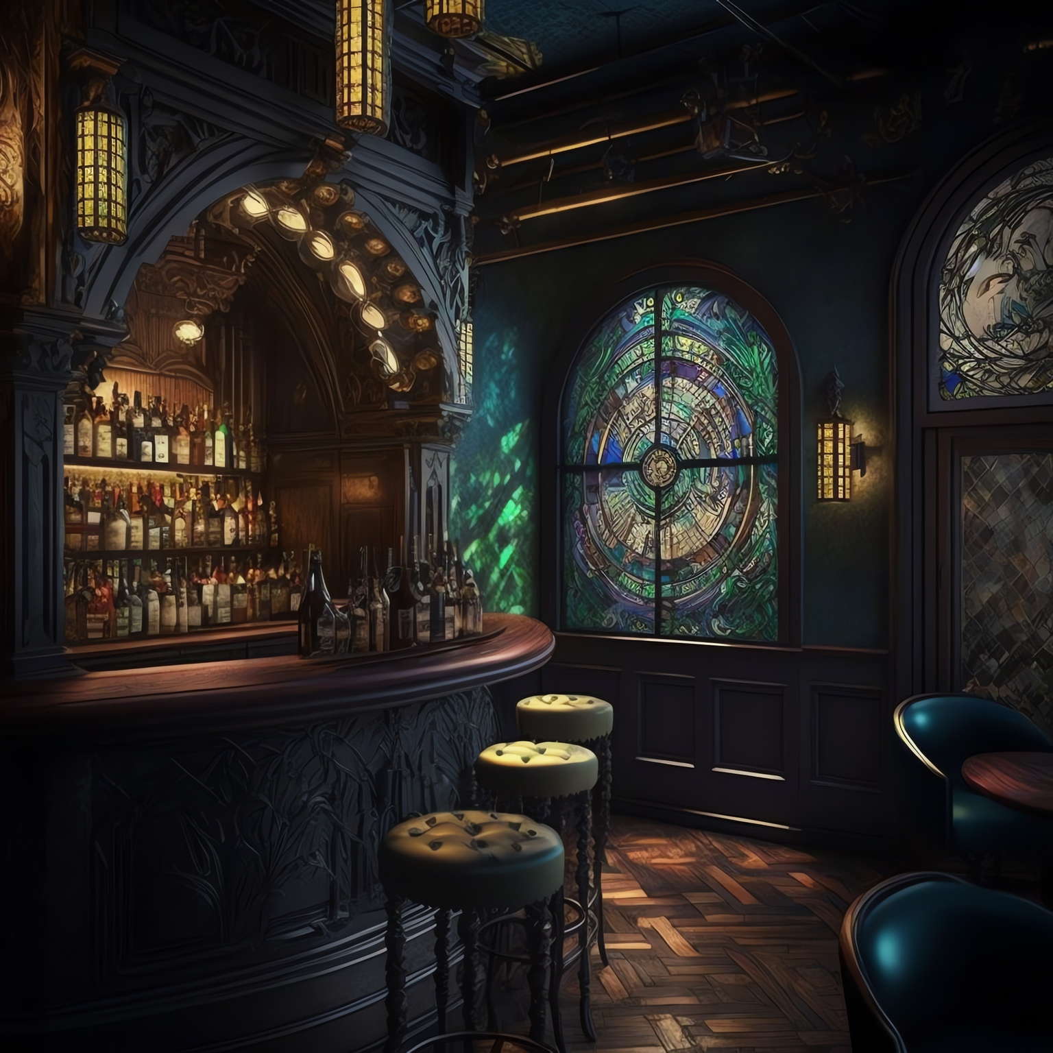 雪茄吧红酒吧1_Midjourney灵感图库-_设计智库-全球设计案例智能库_OJBKAI.COM-全球设计案例智能库_OJBKAI.COM设计智库