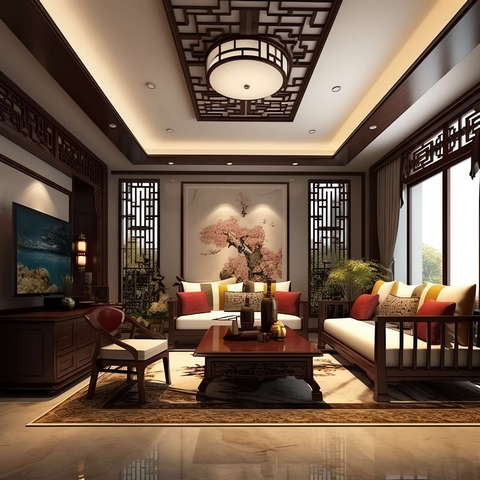 图片[44]-全球设计案例智能库_OJBKAI.COM住宅中式客厅Midjourney灵感图库-_设计智库－全球设计案例智能库_OJBKAI.COM-全球设计案例智能库_OJBKAI.COM设计智库