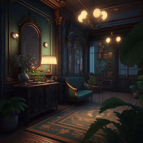 图片[9]-全球设计案例智能库_OJBKAI.COM复古奢华客厅设计Midjourney灵感图库-_设计智库－全球设计案例智能库_OJBKAI.COM-全球设计案例智能库_OJBKAI.COM设计智库