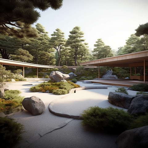 图片[8]-全球设计案例智能库_OJBKAI.COM别墅庭院日式枯山水Midjourney灵感图库-_设计智库－全球设计案例智能库_OJBKAI.COM-全球设计案例智能库_OJBKAI.COM设计智库