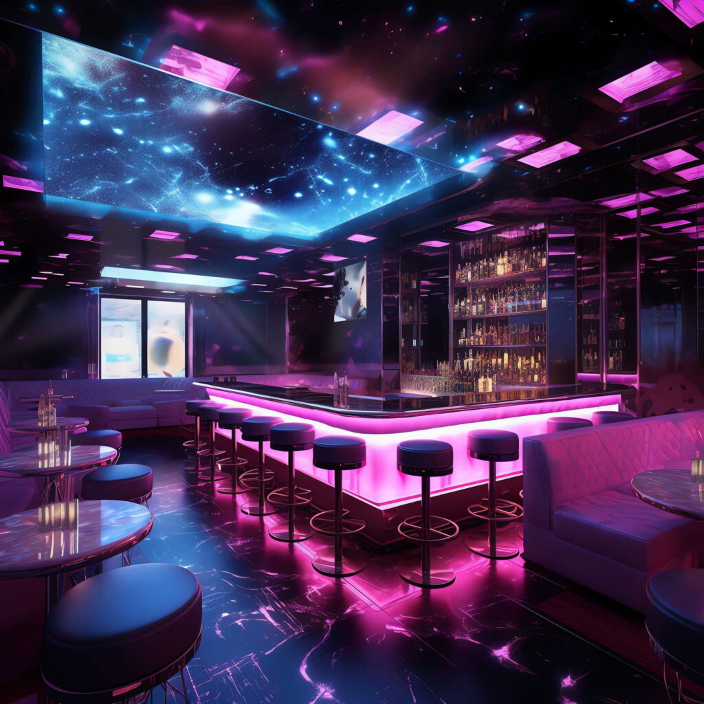 图片[9]-全球设计案例智能库_OJBKAI.COM赛博朋克风霓虹灯设计KTV酒吧_Midjourney灵感图库-_设计智库－全球设计案例智能库_OJBKAI.COM-全球设计案例智能库_OJBKAI.COM设计智库