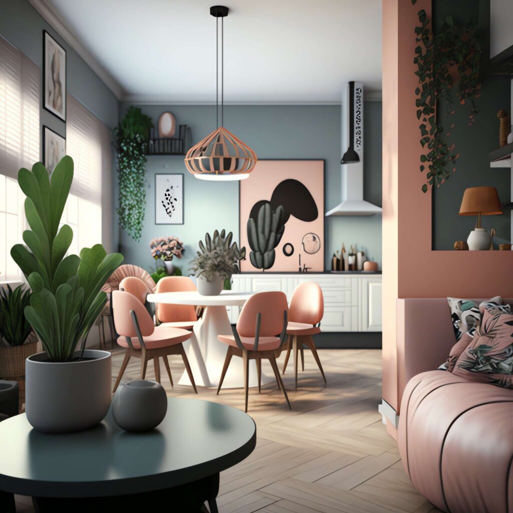 北欧色彩餐桌Midjourney灵感图库-_设计智库－全球设计案例智能库_OJBKAI.COM-全球设计案例智能库_OJBKAI.COM设计智库