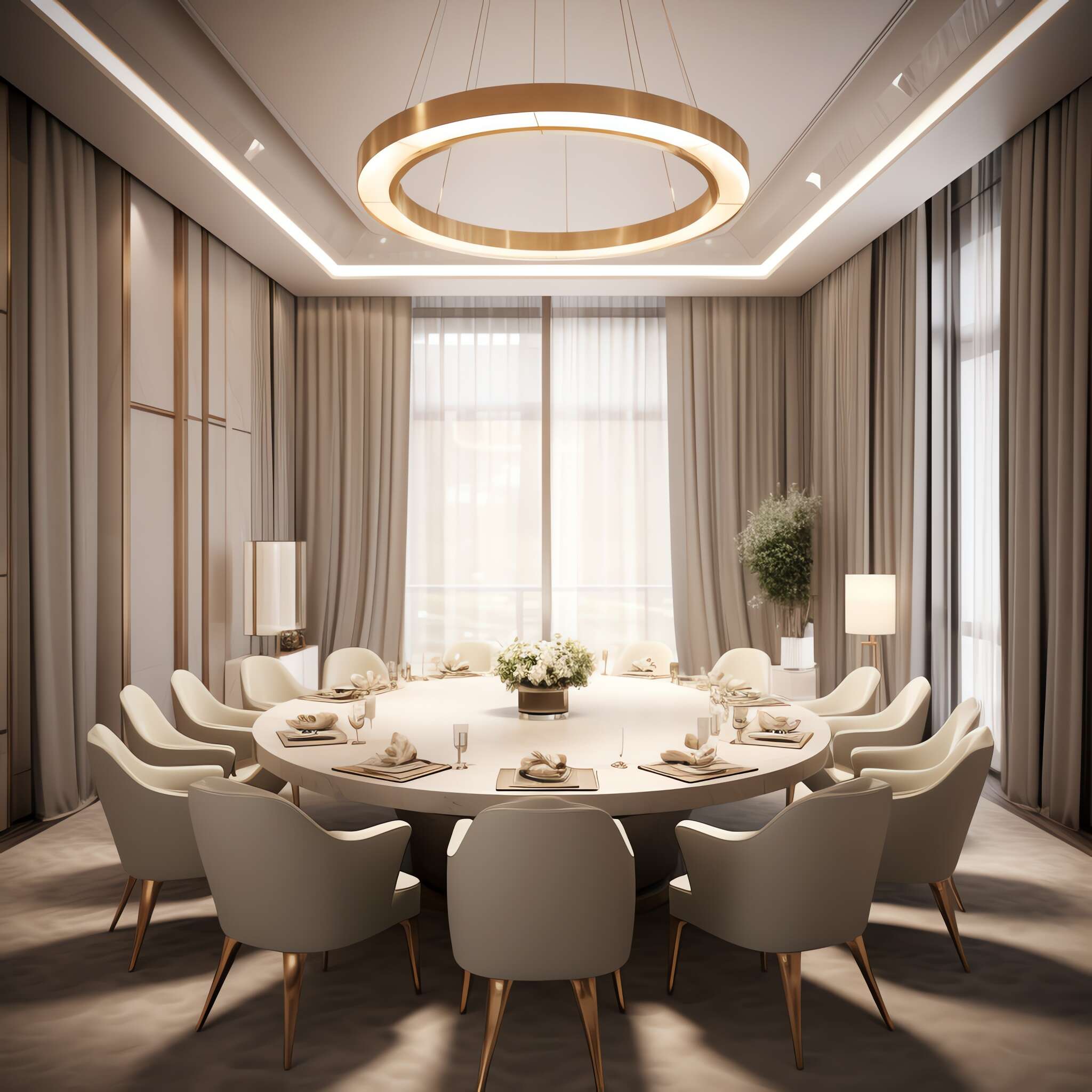 轻奢风格餐桌Midjourney灵感图库-_设计智库－全球设计案例智能库_OJBKAI.COM-全球设计案例智能库_OJBKAI.COM设计智库