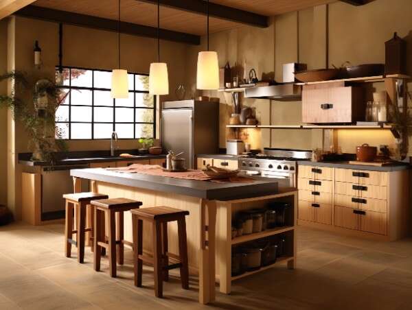 图片[72]-全球设计案例智能库_OJBKAI.COM原木开放厨房中岛吧台_Midjourney灵感图库220P-全球设计案例智能库_OJBKAI.COM设计智库