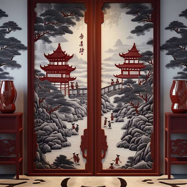 屏风Midjourney灵感图库-_设计智库－全球设计案例智能库_OJBKAI.COM-全球设计案例智能库_OJBKAI.COM设计智库