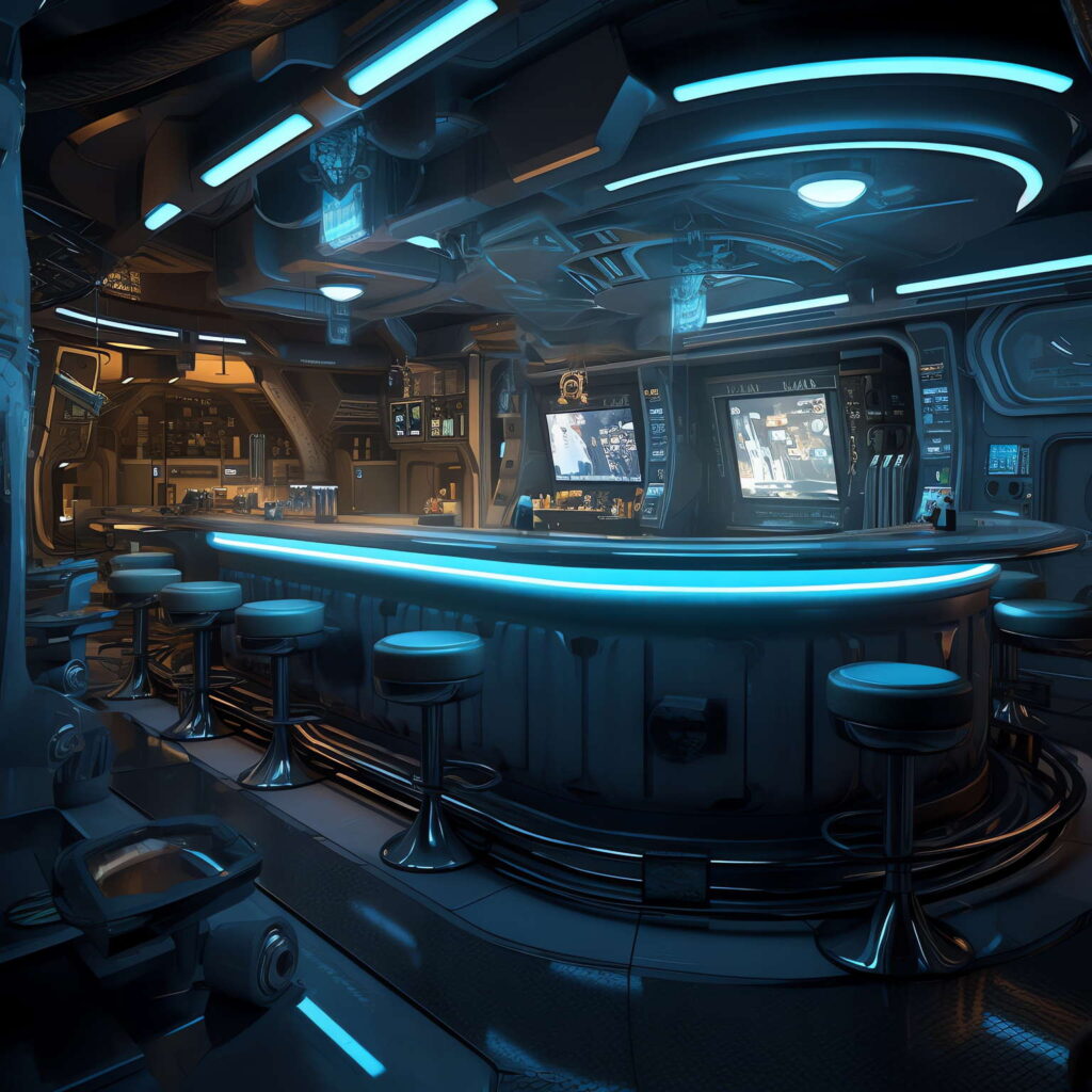 图片[13]-全球设计案例智能库_OJBKAI.COM赛博朋克风霓虹灯设计酒吧吧台区_Midjourney灵感图库-_设计智库－全球设计案例智能库_OJBKAI.COM-全球设计案例智能库_OJBKAI.COM设计智库