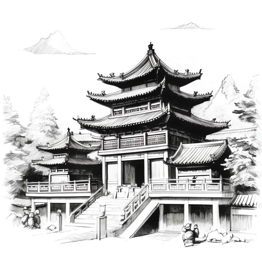 图片[28]-全球设计案例智能库_OJBKAI.COM中国古建草图Midjourney灵感图库-名师联智库－全球设计案例智能库名师联素材平台-全球设计案例智能库_OJBKAI.COM设计智库