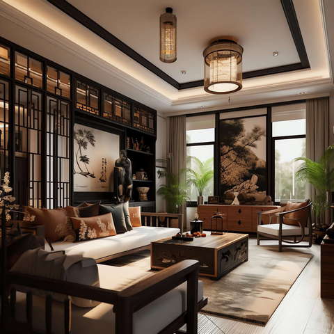 图片[41]-全球设计案例智能库_OJBKAI.COM住宅中式客厅Midjourney灵感图库-_设计智库－全球设计案例智能库_OJBKAI.COM-全球设计案例智能库_OJBKAI.COM设计智库