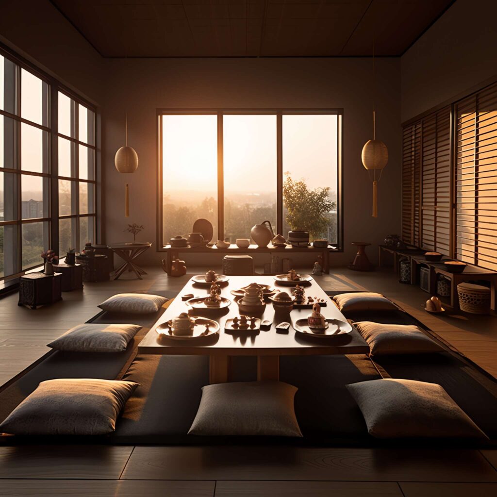 家装日式餐厅Midjourney灵感图库-_设计智库－全球设计案例智能库_OJBKAI.COM-全球设计案例智能库_OJBKAI.COM设计智库