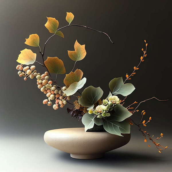 仿真插花Midjourney灵感图库-_设计智库－全球设计案例智能库_OJBKAI.COM-全球设计案例智能库_OJBKAI.COM设计智库