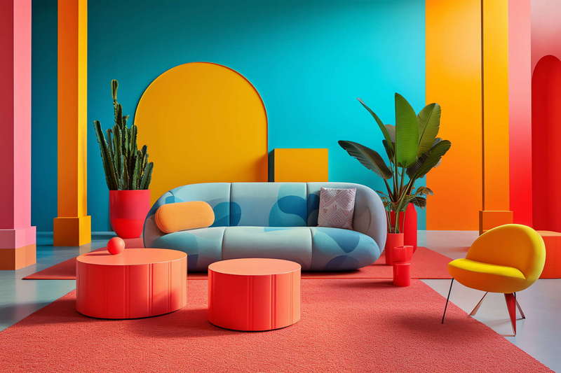 图片[4]-全球设计案例智能库_OJBKAI.COM时尚色彩碰撞家居搭配Midjourney灵感图库-_设计智库－全球设计案例智能库_OJBKAI.COM-全球设计案例智能库_OJBKAI.COM设计智库