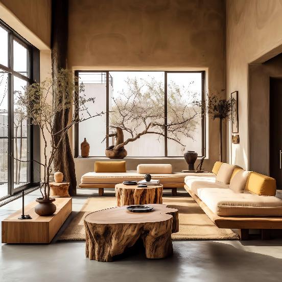 侘寂风沙发Midjourney灵感图库-_设计智库－全球设计案例智能库_OJBKAI.COM-全球设计案例智能库_OJBKAI.COM设计智库
