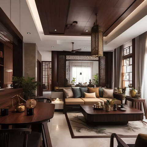 图片[23]-全球设计案例智能库_OJBKAI.COM住宅中式客厅Midjourney灵感图库-_设计智库－全球设计案例智能库_OJBKAI.COM-全球设计案例智能库_OJBKAI.COM设计智库