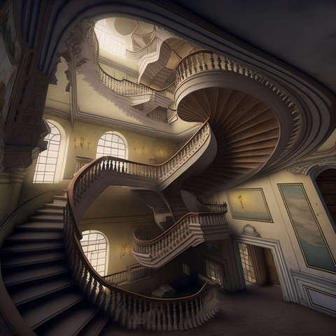 图片[9]-全球设计案例智能库_OJBKAI.COM复古旋转楼梯4_Midjourney灵感图库-设计智库－全球设计案例智能库_OJBKAI.COM-全球设计案例智能库_OJBKAI.COM设计智库