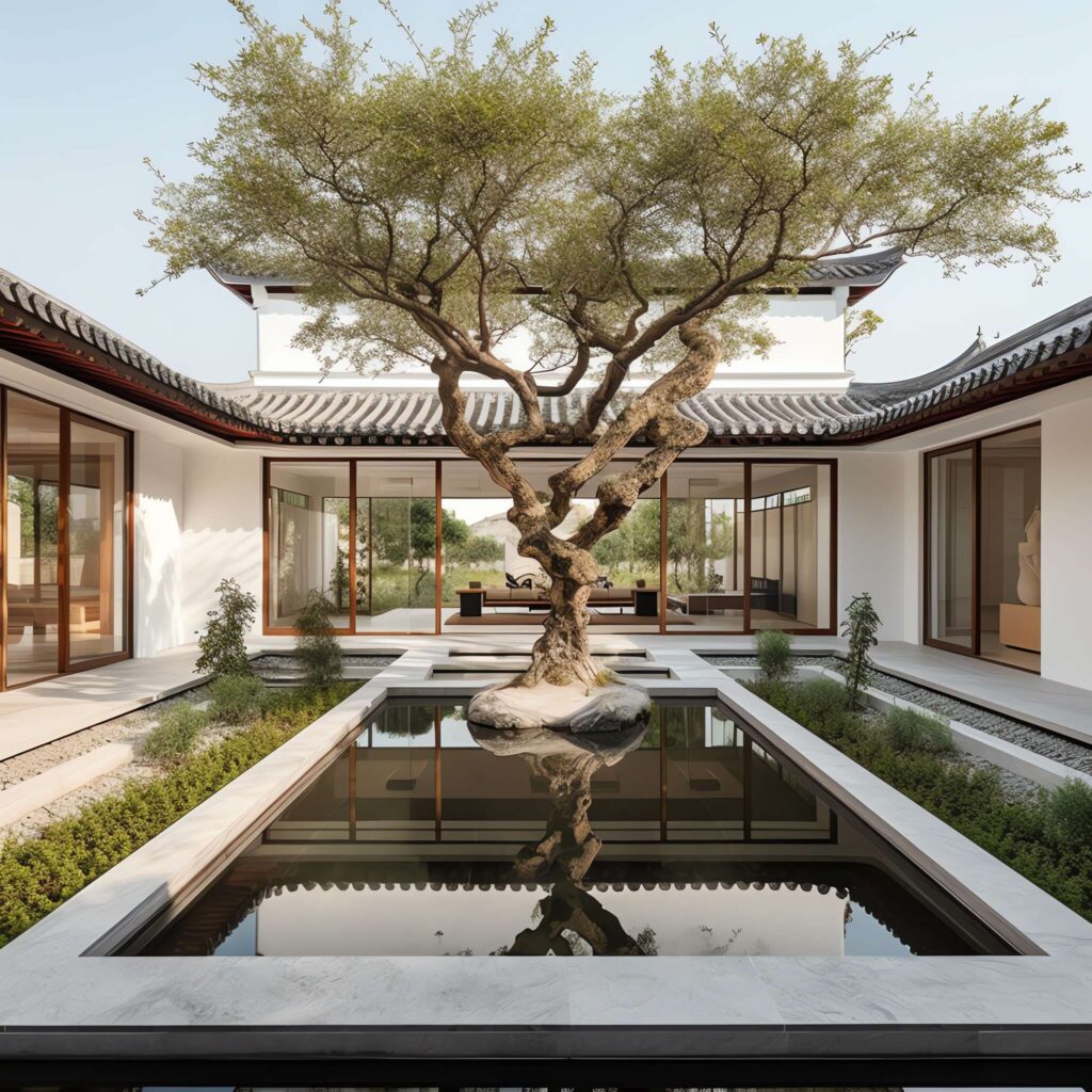 图片[2]-全球设计案例智能库_OJBKAI.COM中式别墅庭院Midjourney灵感图库-_设计智库－全球设计案例智能库_OJBKAI.COM-全球设计案例智能库_OJBKAI.COM设计智库