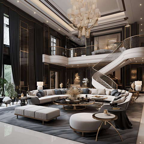 图片[61]-全球设计案例智能库_OJBKAI.COM现代前卫时尚挑高客厅Midjourney灵感图库-_设计智库－全球设计案例智能库_OJBKAI.COM-全球设计案例智能库_OJBKAI.COM设计智库