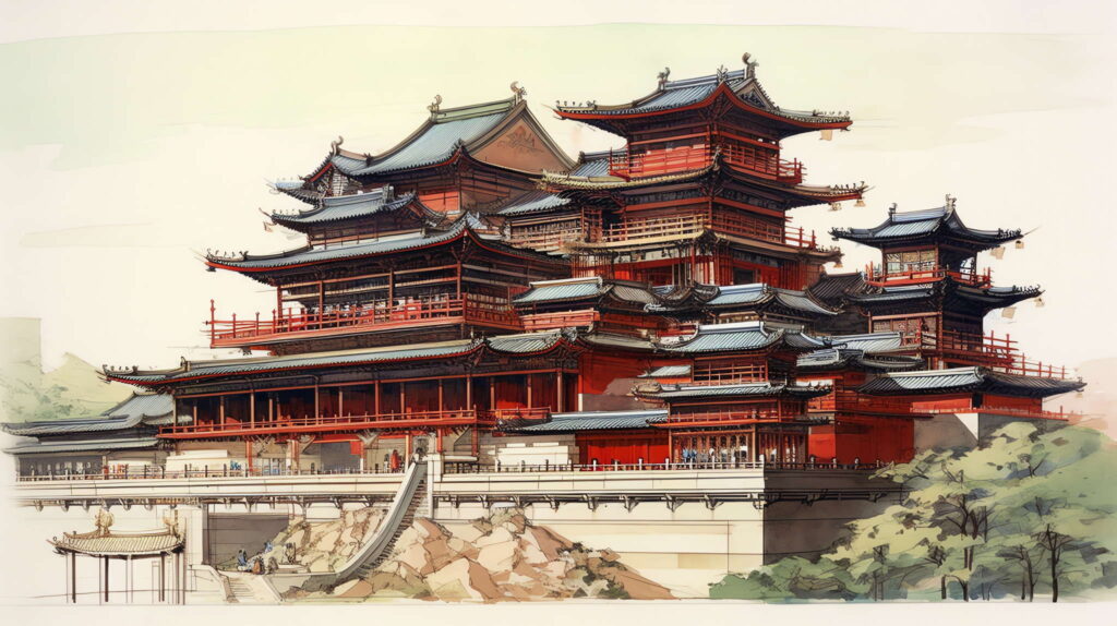 图片[30]-全球设计案例智能库_OJBKAI.COM中国古建草图Midjourney灵感图库-名师联智库－全球设计案例智能库名师联素材平台-全球设计案例智能库_OJBKAI.COM设计智库