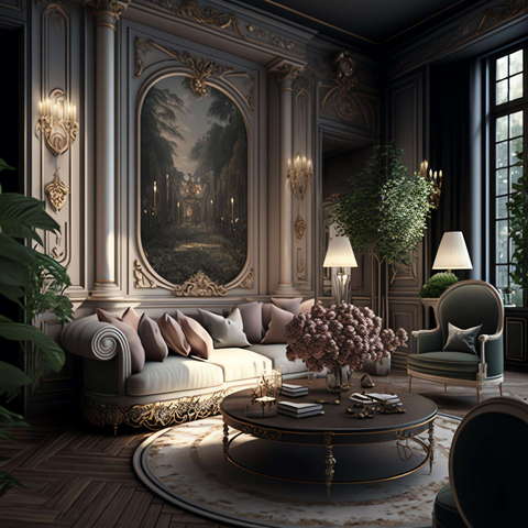 图片[33]-全球设计案例智能库_OJBKAI.COM复古奢华客厅设计Midjourney灵感图库-_设计智库－全球设计案例智能库_OJBKAI.COM-全球设计案例智能库_OJBKAI.COM设计智库