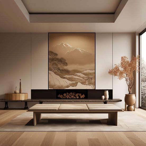 图片[29]-全球设计案例智能库_OJBKAI.COM侘寂风客厅住宅Midjourney灵感图库-_设计智库－全球设计案例智能库_OJBKAI.COM-全球设计案例智能库_OJBKAI.COM设计智库