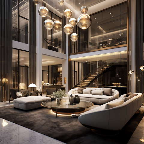 图片[19]-全球设计案例智能库_OJBKAI.COM现代前卫时尚挑高客厅Midjourney灵感图库-_设计智库－全球设计案例智能库_OJBKAI.COM-全球设计案例智能库_OJBKAI.COM设计智库