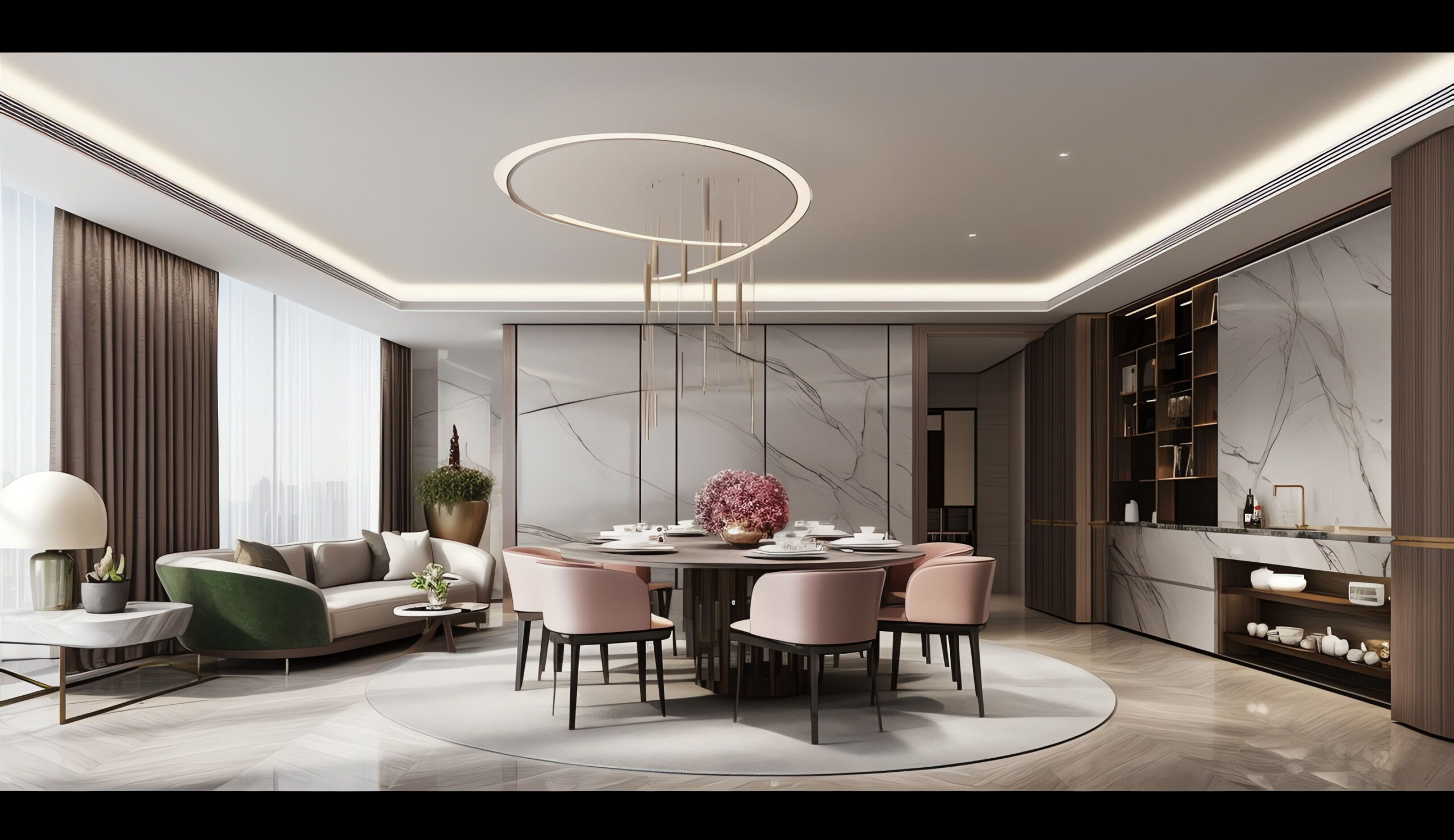 图片[11]-全球设计案例智能库_OJBKAI.COM轻奢风客餐厅_Midjourney灵感图库-全球设计案例智能库_OJBKAI.COM设计智库