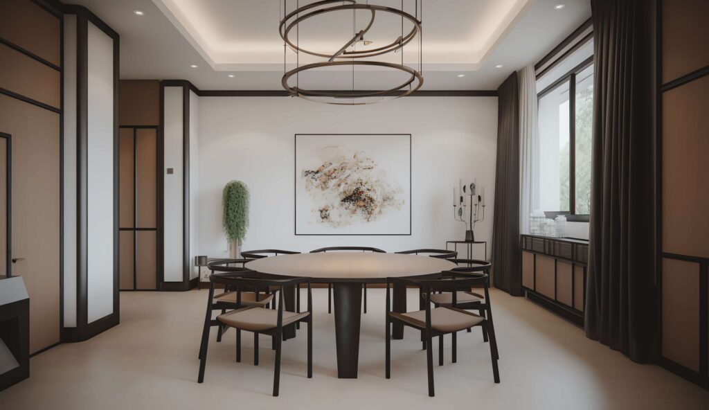 图片[11]-全球设计案例智能库_OJBKAI.COM家装新中式餐厅Midjourney灵感图库-_设计智库－全球设计案例智能库_OJBKAI.COM-全球设计案例智能库_OJBKAI.COM设计智库